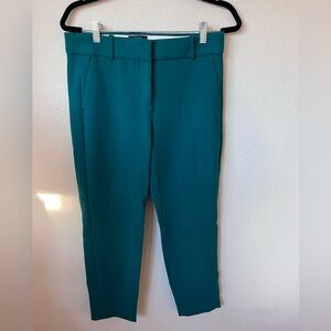 J Crew Holiday Green Ankle Pants